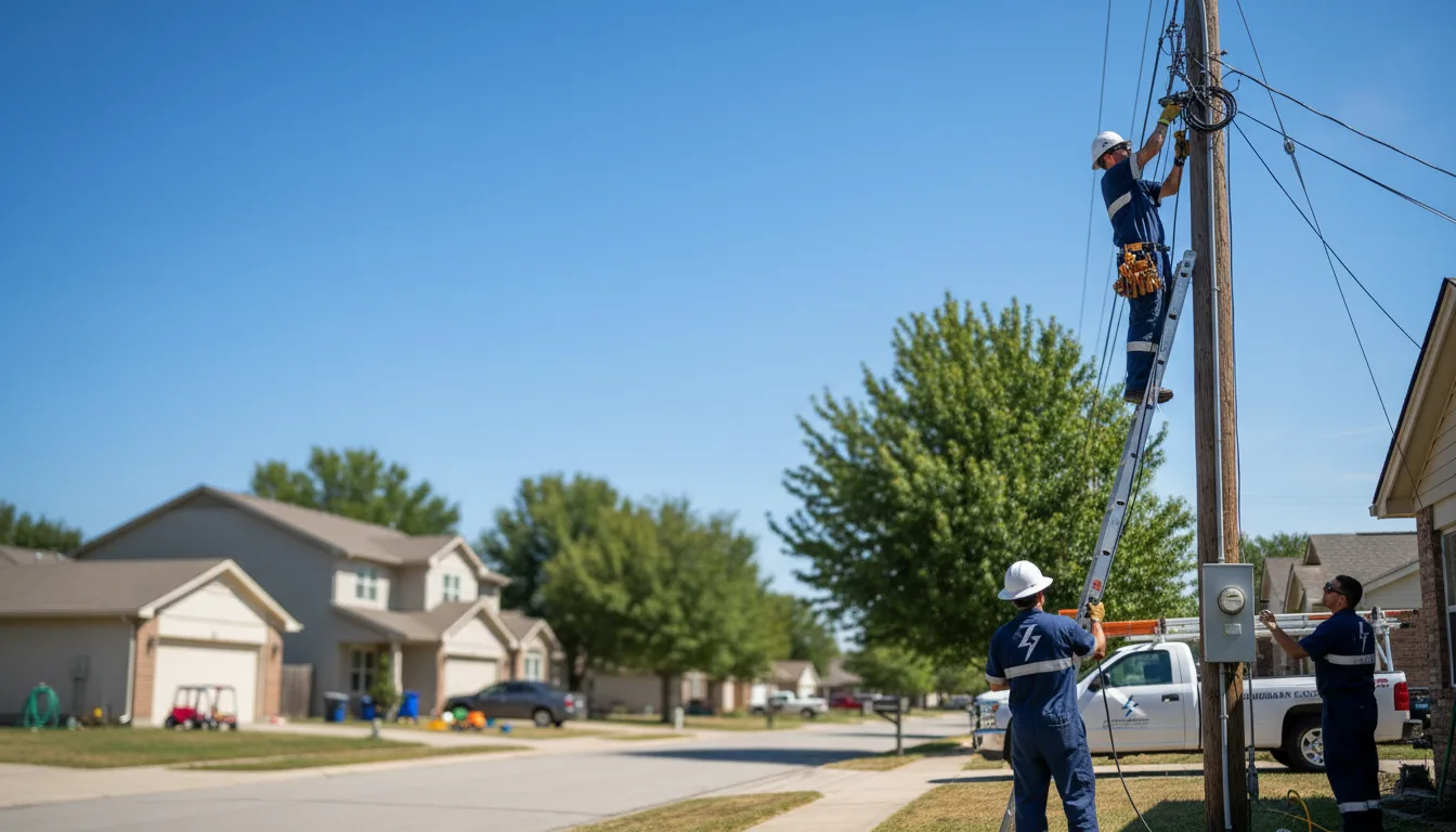 Residential electrician providing installation services in Lawrence, NE